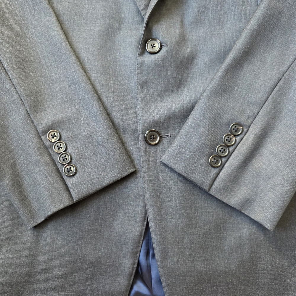 Quiet Luxury Hickey Freeman Beacon Blazer Men 42R Gray Wool USA Made Sport Coat - Picture 7 of 16